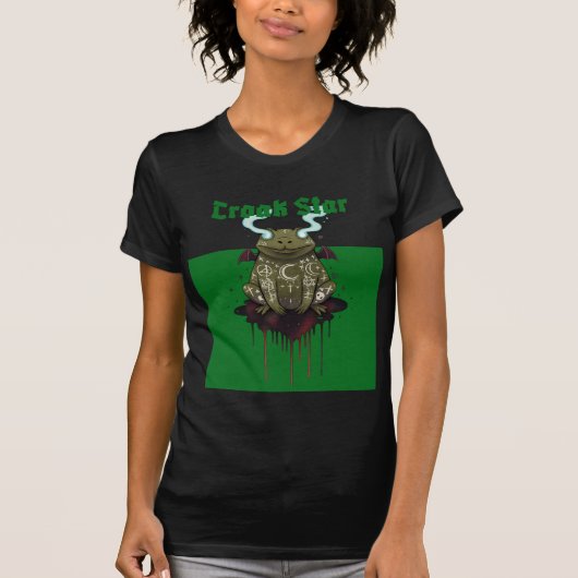 カエルのスター Tシャツ (正面)