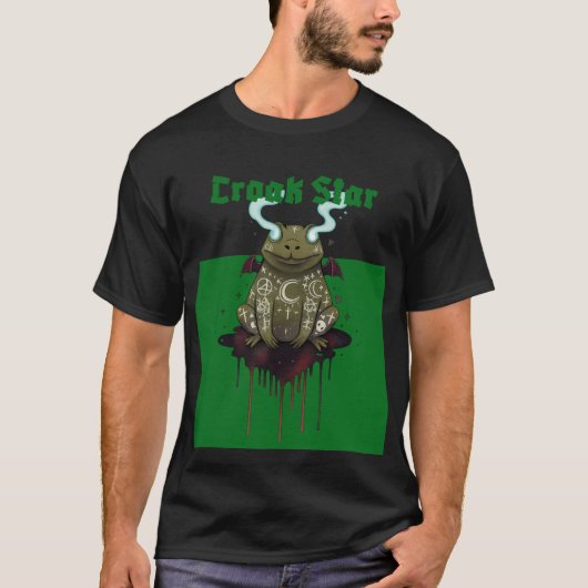 カエルのスター Tシャツ (正面)