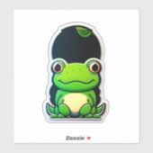 カエルのステッカーの品揃え残りの上に飛躍 シール (シート)