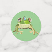 カエルのテーブル紙吹雪 コンフェッティ (スモール正面)