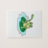 カエルのトイレ ジグソーパズル (横)