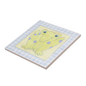 カエルのトリオのギンガムクロス タイル (側面)