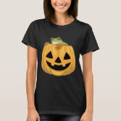 カエルのハロウィーンカボチャ Tシャツ (正面)