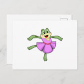 カエルのバレエダンス ポストカード (正面/裏面)