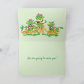 カエルのバンドHappy Retiment カード (内部)