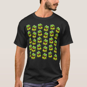 カエルのパターンをカーミットする Tシャツ