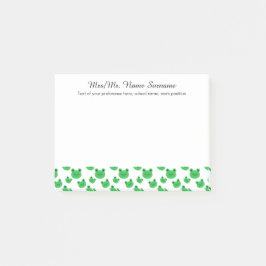 カエルのパターンテンプレート ポストイット