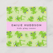 カエルのパターン、キッズセ遊ンタ、アクティビティセンター スクエア名刺 (正面)