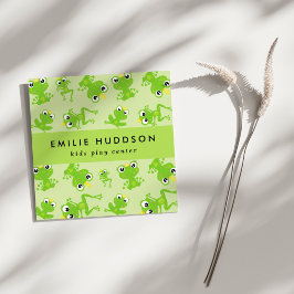 カエルのパターン、キッズセ遊ンタ、アクティビティセンター スクエア名刺