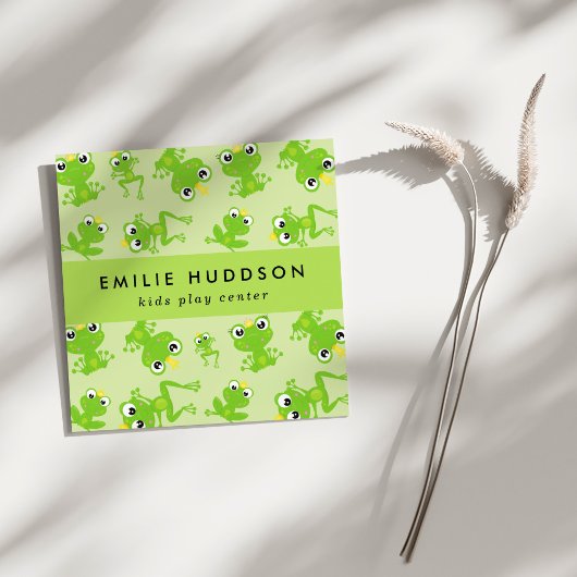 カエルのパターン、キッズセ遊ンタ、アクティビティセンター スクエア名刺