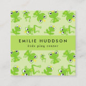 カエルのパターン、キッズセ遊ンタ、アクティビティセンター スクエア名刺 (正面)
