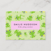 カエルのパターン、キッズセ遊ンタ、アクティビティセンター 名刺 (正面)