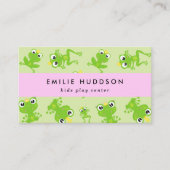 カエルのパターン、キッズセ遊ンタ、アクティビティセンター 名刺 (正面)