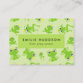 カエルのパターン、キッズセ遊ンタ、アクティビティセンター 名刺 (正面)