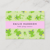 カエルのパターン、キッズセ遊ンタ、アクティビティセンター 名刺 (正面)