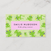 カエルのパターン、キッズセ遊ンタ、アクティビティセンター 名刺 (正面)