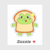 カエルのパンの美服 シール (シート)