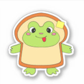 カエルのパンの美服 シール (正面)