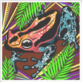 カエルのビニールシール シール