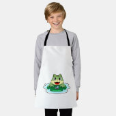 カエルのフライ エプロン (着用した状態)
