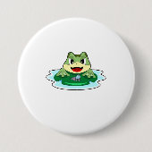 カエルのフライ 缶バッジ (正面)