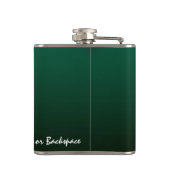 カエルのフラスコのパーソナライズな牛蛙の芸術の飲み物のフラスコ フラスク (裏面)