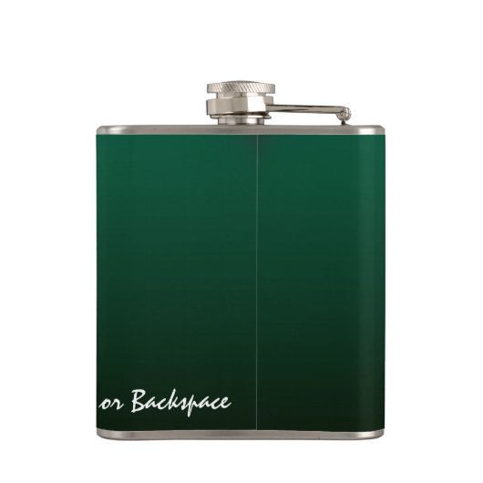 カエルのフラスコのパーソナライズな牛蛙の芸術の飲み物のフラスコ フラスク (裏面)