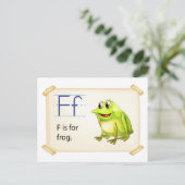 カエルのフラッシュカード ポストカード (スタンド正面)