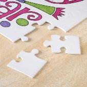 カエルのフリスキーから新年おめでとう ジグソーパズル (側面)