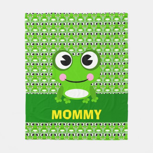 カエルのフリースブランケット フリースブランケット (正面)