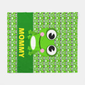 カエルのフリースブランケット フリースブランケット (正面(横))