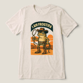 カエルのフロギータ・カウボーイ - 面白いカエルミーム トライブレンドTシャツ