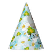 カエルのプリンスウォーターカラーかわいい パーティーハット (左)