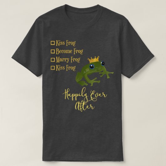 カエルのプリンス五段童話 Tシャツ (デザイン正面)