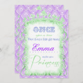 カエルのプリンセスの招待状 招待状 (正面/裏面)