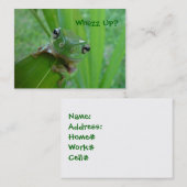 カエルのプロフィールか名刺 名刺 (正面/裏面)