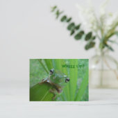 カエルのプロフィールか名刺 名刺 (スタンド正面)