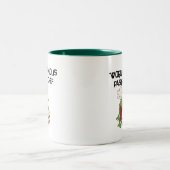 カエルのペーストリー作りの職人のTシャツおよびギフト ツートーンマグカップ (中央)