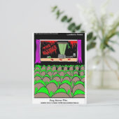 カエルのホラーおもしろいフィルムTeesマグカードもっと ポストカード (スタンド正面)