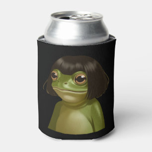 カエルのボブカットが面白い メンフクロウ好きさんへ 缶クーラー
