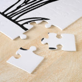 カエルのボーホフローラ抽象芸術 ジグソーパズル (側面)