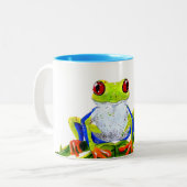 カエルのマグカップ ツートーンマグカップ (正面左)