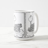 カエルのマグカップ（透明） コーヒーマグカップ (正面右)