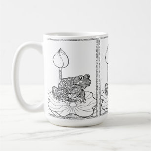 カエルのマグカップ(透明) コーヒーマグカップ