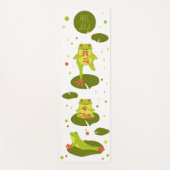 カエルのヨガポーズ ヨガマット (正面)