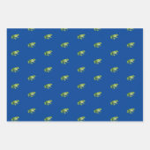 カエルのラッピング紙セット ラッピングペーパーシート (正面)