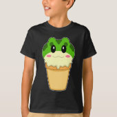 カエルのワッフルアイスクリーム Tシャツ (正面)