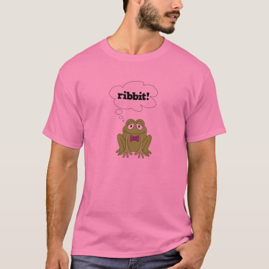 カエルの一言「ケロッ」 Tシャツ (正面)