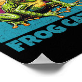 カエルの世界最高のトッド捕手両生類おもしろい狩り ポスター (角)