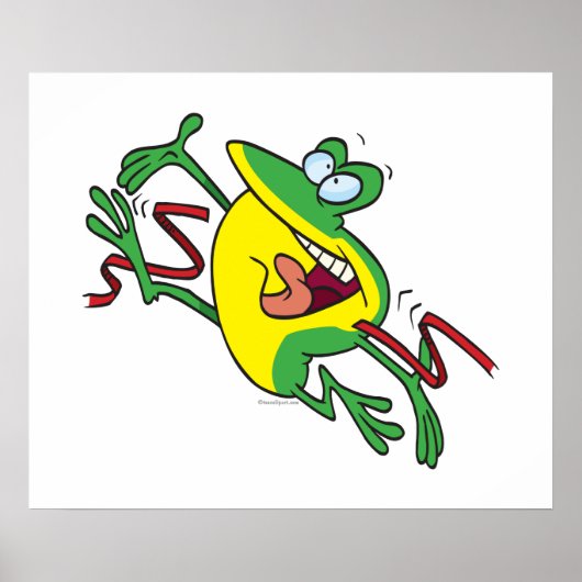 カエルの交差仕上げラインアニメ ポスター (正面)